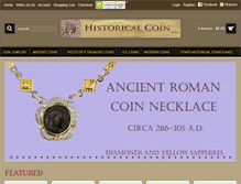 Tablet Screenshot of historicalcoin.com